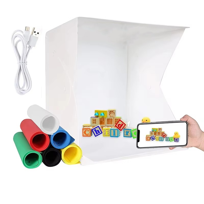 Photography Lighting Kit - Складной лайтбокс, портативная фотостудия с LED-подсветкой,
