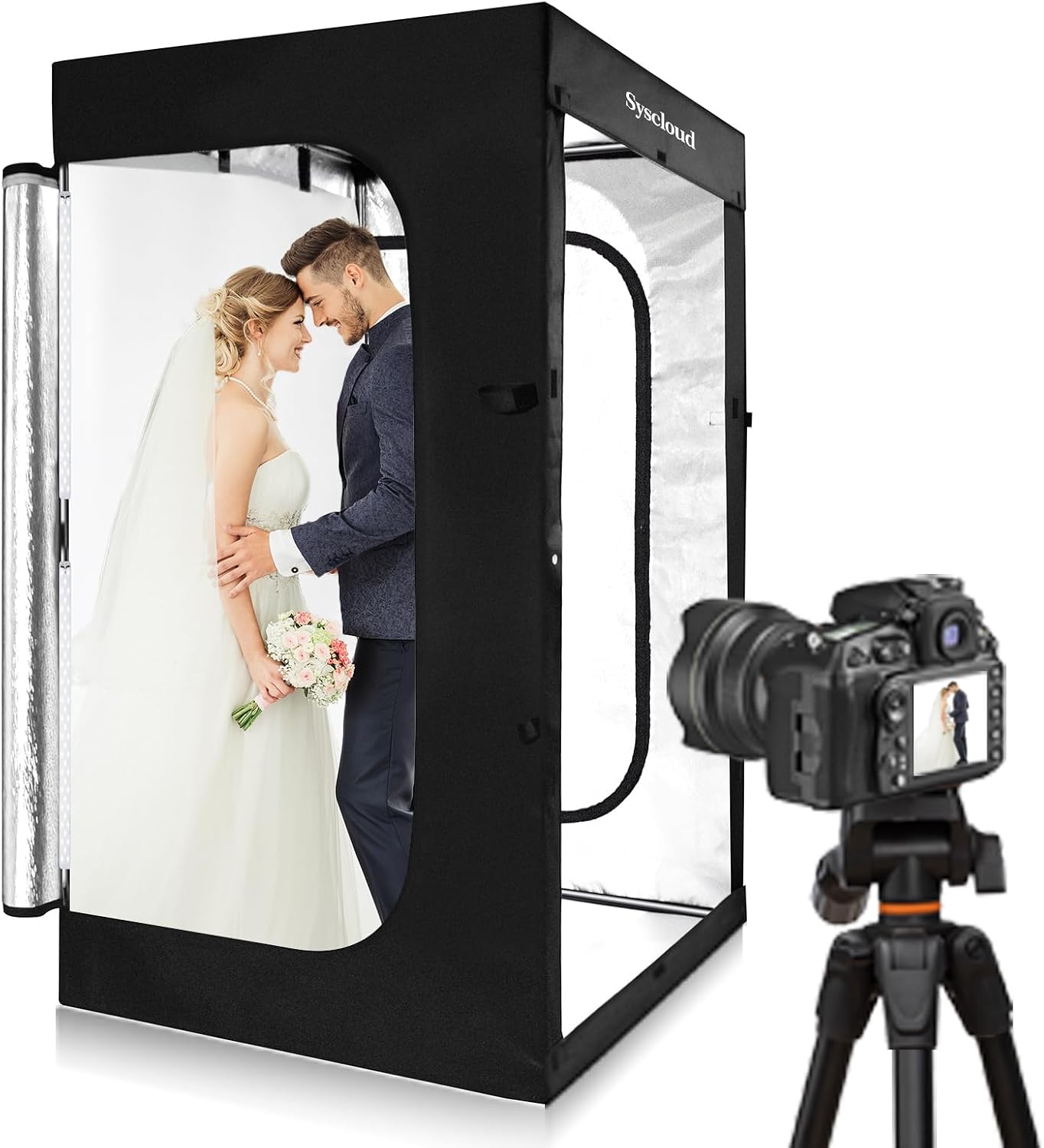 Photography Lighting Kit - Светодиодная фотостудия с регулируемой яркостью, 47x39x78