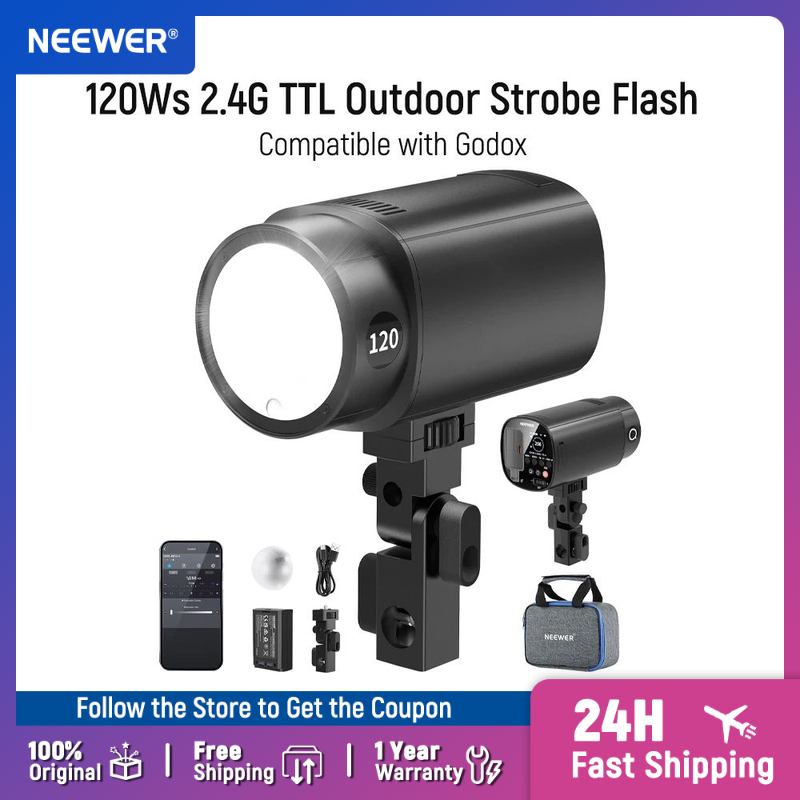 Portable Strobe Monolight - Вспышка NEEWER Q120 120Ws 2.4G TTL