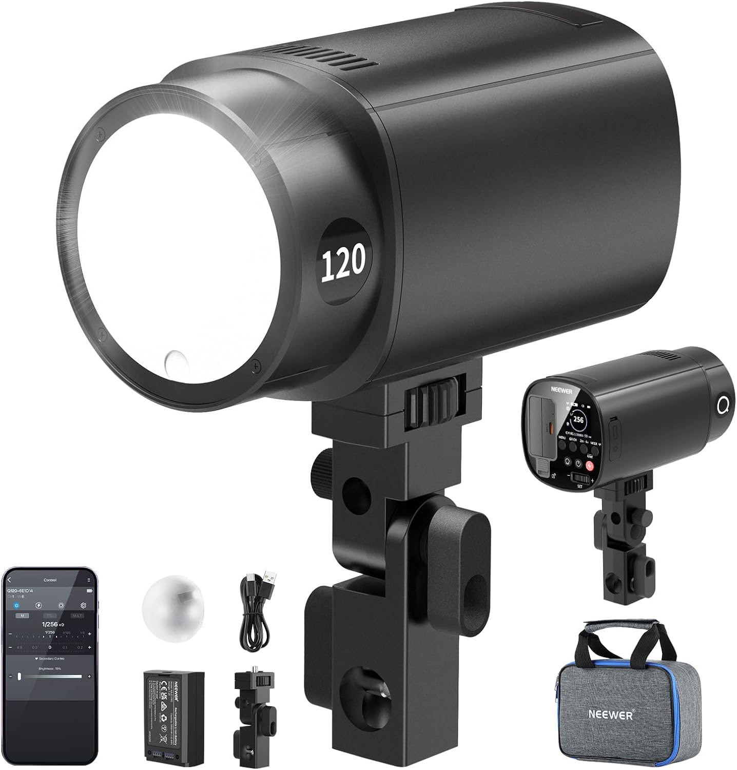 NEEWER Q120 120 Вт·с 2.4G TTL  – обзор и цена Portable Strobe Monolight