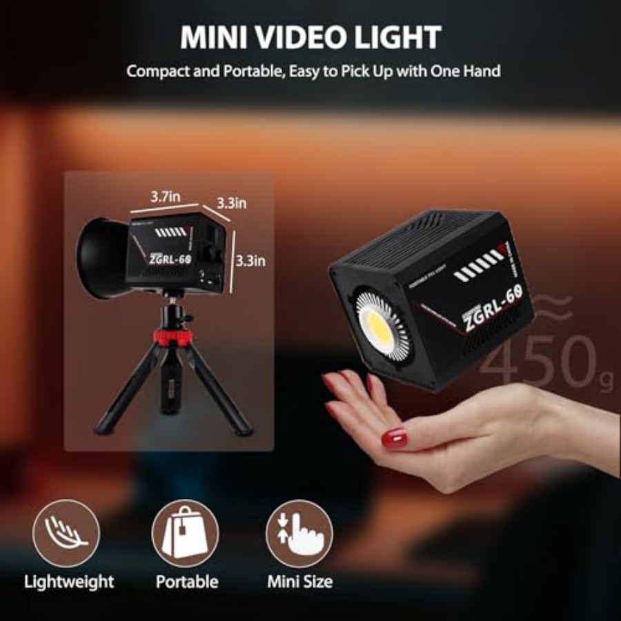 60-ваттный COB LED видеосветил – обзор и цена Photography Lighting Portable