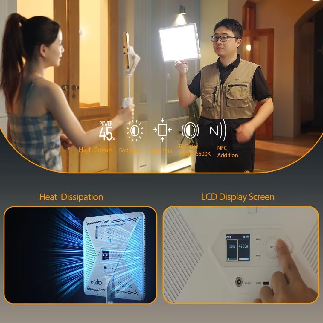 Godox P260C Pro Светодиодная п – обзор и цена Video Light Panel Led