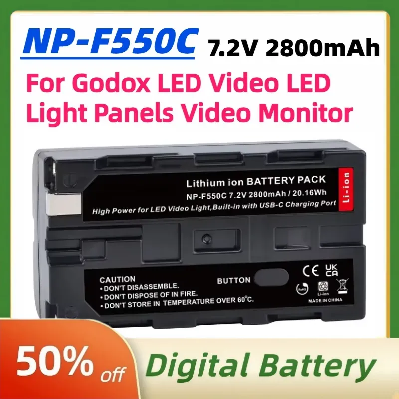 Аккумулятор NP-F550C NP-F550 F – обзор и цена Video Light Panel Led
