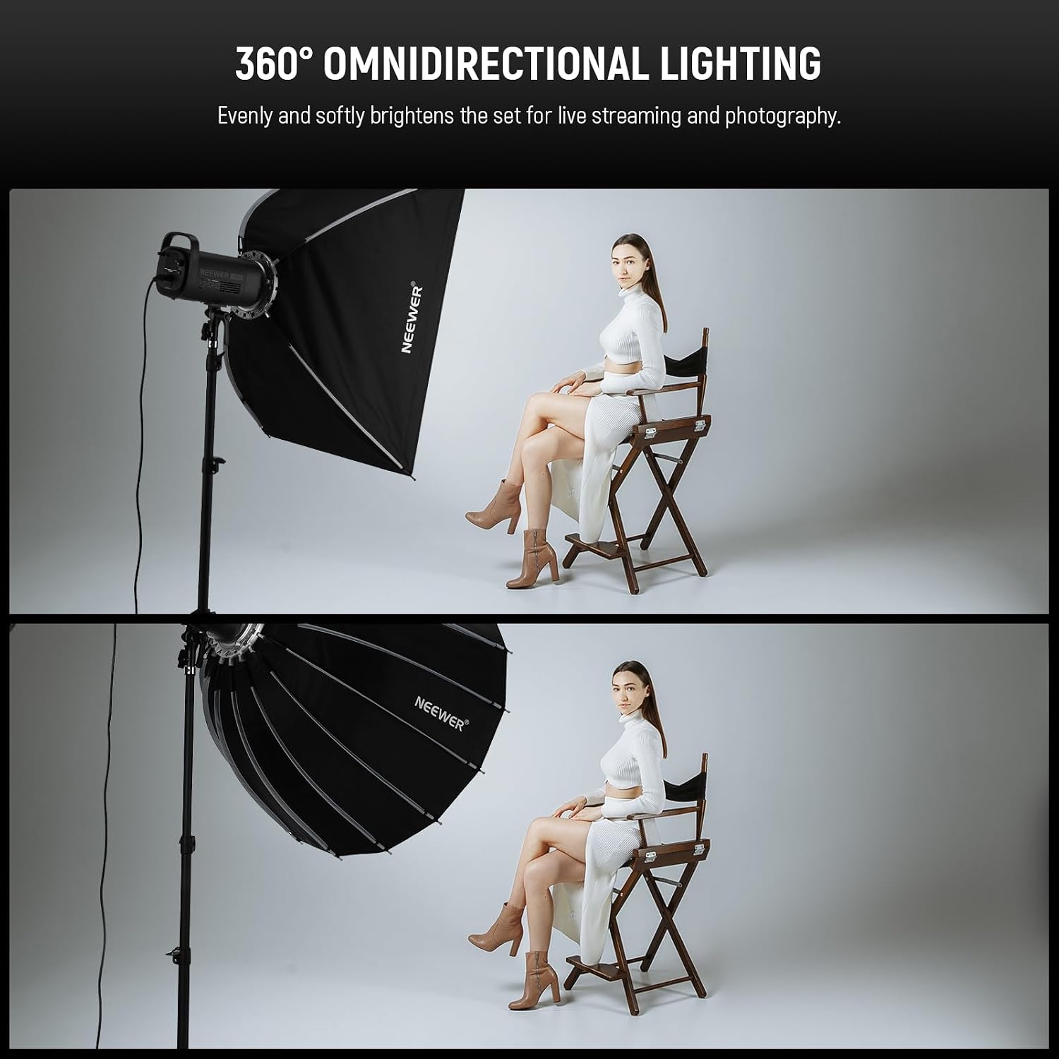 Параболический софтбокс с креп – обзор и цена Photography Lighting Kit